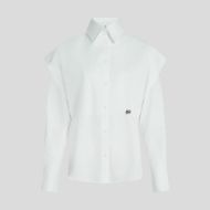 Снимка на KARL LAGERFELD ДАМСКА РИЗА SHOULDER DETAIL POPLIN SHIRT WHITE 1
