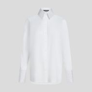 Снимка на KARL LAGERFELD ДАМСКА РИЗА EMBELLISHED POPLIN SHIRT WHITE 1