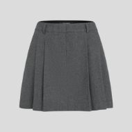 Снимка на KARL LAGERFELD ДАМСКА ПОЛА FLANNEL PLEATED MINI SKORT MID GREY MELANGE 1