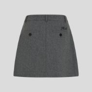 Снимка на KARL LAGERFELD ДАМСКА ПОЛА FLANNEL PLEATED MINI SKORT MID GREY MELANGE 2