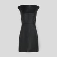 Picture of KARL LAGERFELD WOMEN'S FAUX LEATHER DRESS BLACK 1