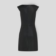 Picture of KARL LAGERFELD WOMEN'S FAUX LEATHER DRESS BLACK 2