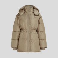 Picture of KARL LAGERFELD WOMEN'S ESSENTIAL MID PUFFER JACKET WARM SAND 1