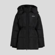 Picture of KARL LAGERFELD WOMEN'S ESSENTIAL MID PUFFER JACKET BLACK 1