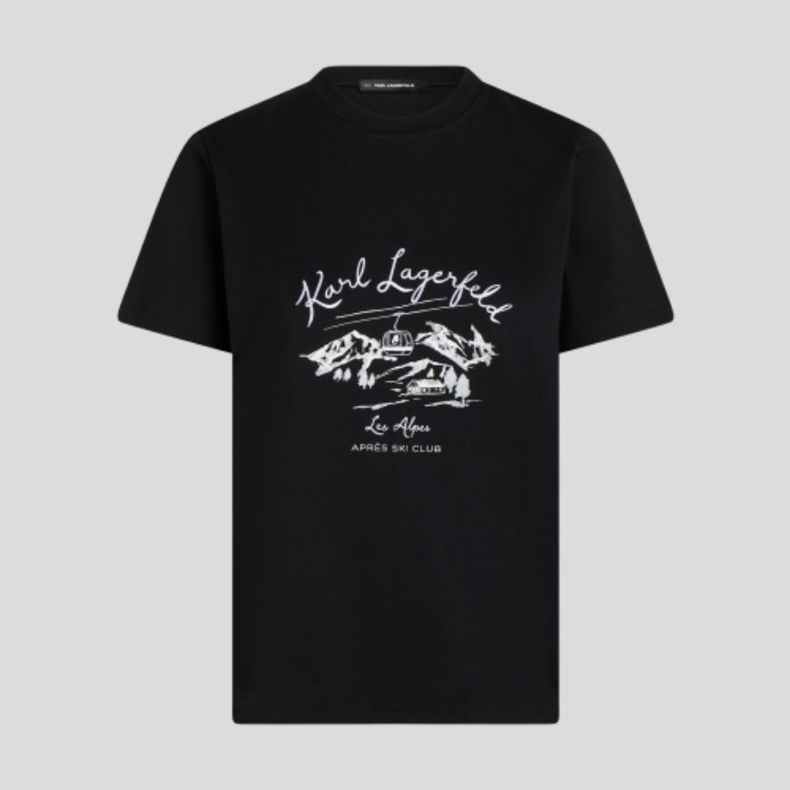Снимка на KARL LAGERFELD ДАМСКИ ТОП APRES SKI T-SHIRT BLACK