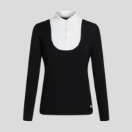 Снимка на KARL LAGERFELD ДАМСКИ ПУЛОВЕР CONTRAST BIB KNIT TOP BLACK 1