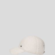 Picture of KARL LAGERFELD WOMEN'S IKON SHEARLING CHOUPETTE CAP OFF WHITE 4