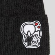 Снимка на KARL LAGERFELD ДАМСКА ШАПКА IKON FURRY PATCH BEANIE BLACK 3