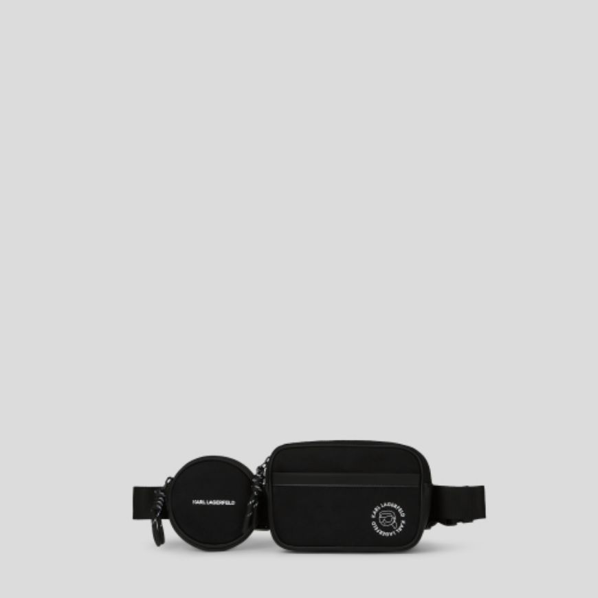 Снимка на KARL LAGERFELD МЪЖКА ЧАНТА IKON PU MIX BUMBAG BLACK
