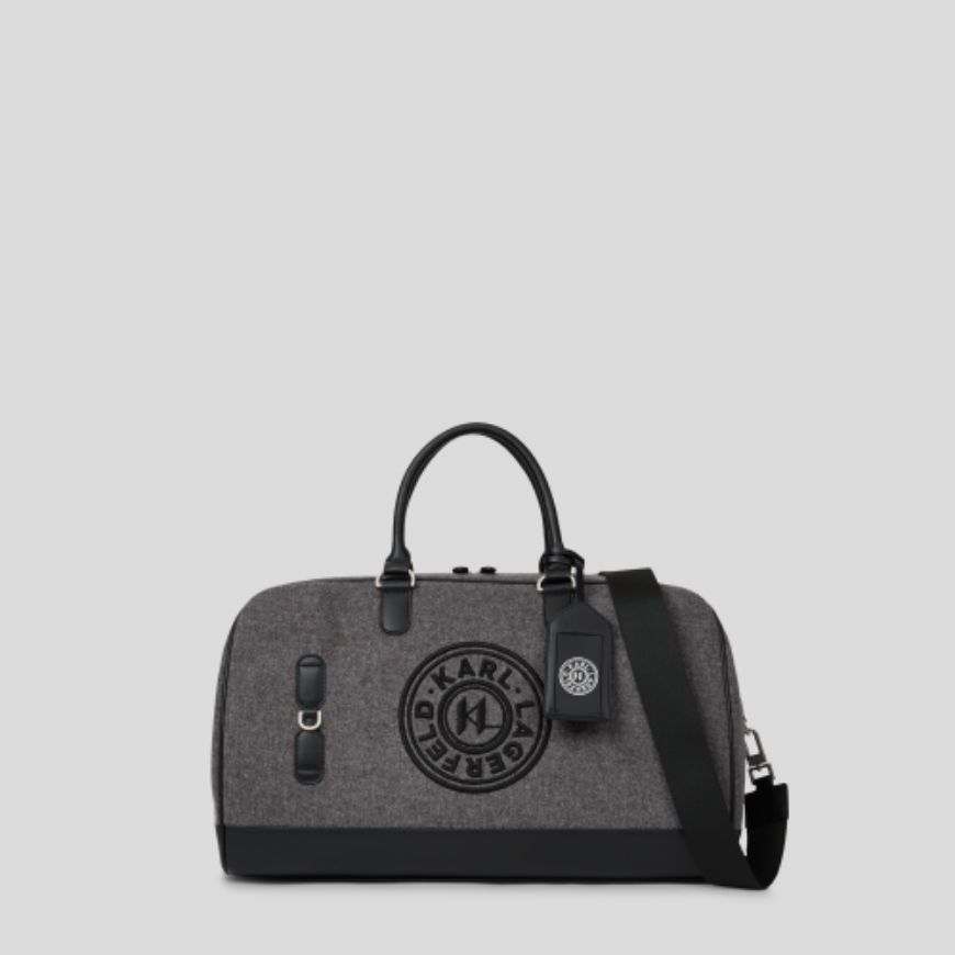 Picture of KARL LAGERFELD MEN'S K/CIRCLE FELT WEEKENDER DARK SHADOW