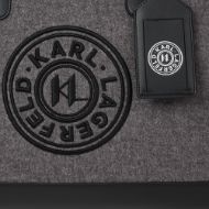 Picture of KARL LAGERFELD MEN'S K/CIRCLE FELT WEEKENDER DARK SHADOW 4