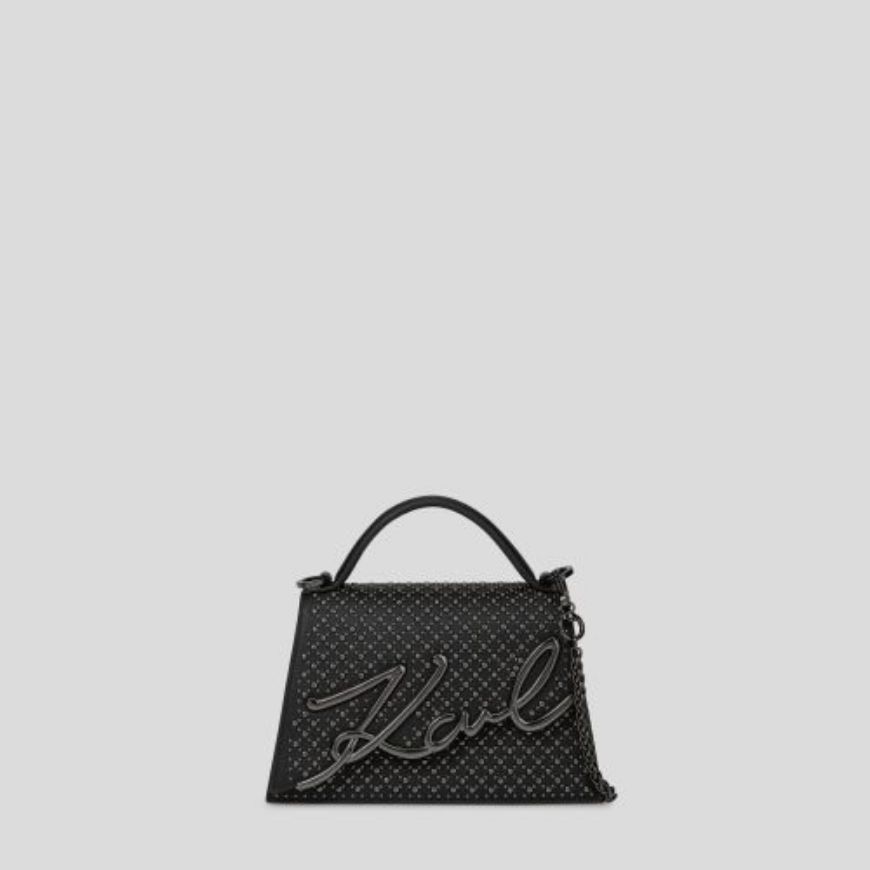 Picture of KARL LAGERFELD WOMEN'S K/SIGNATURE 2.0 SM CB MC STUDS BLACK EMBELLISHMENT