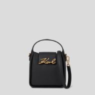 Picture of KARL LAGERFELD WOMEN'S K/SIGNATURE SM CB HOBO BLACK/GOLD 1