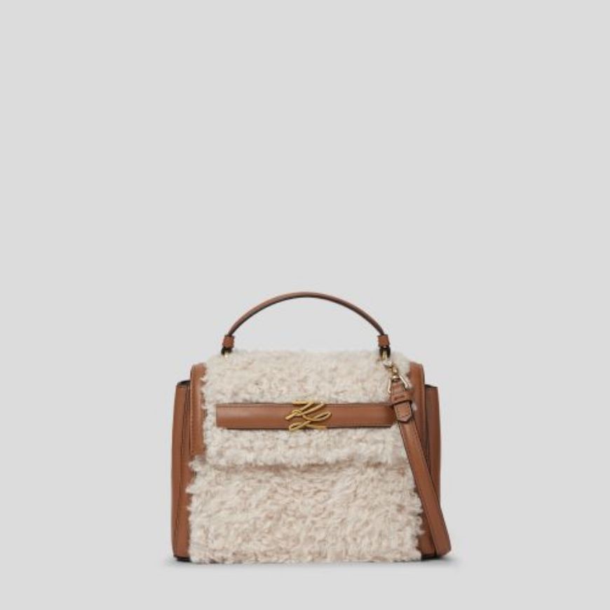 Picture of KARL LAGERFELD WOMEN'S K/AUTOGRAPH SM TOP HANDLE SHEA NATURAL-TAN
