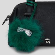 Picture of KARL LAGERFELD WOMEN'S IKON PEBBLE SM SATCHEL BLACK 3
