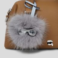 Picture of KARL LAGERFELD WOMEN'S IKON PEBBLE SM SATCHEL CARAMEL 2