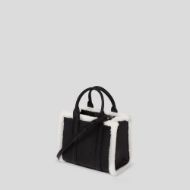 Picture of KARL LAGERFELD WOMEN'S K/RSG MN SQUARE TOTE SHEARLING BLACK 2