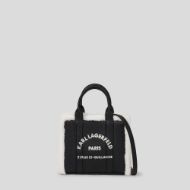 Picture of KARL LAGERFELD WOMEN'S K/RSG MN SQUARE TOTE SHEARLING BLACK 1