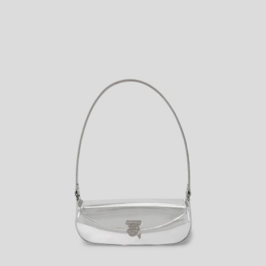 Picture of KARL LAGERFELD WOMEN'S IKON LEATHER CLOSURE SHB SILVER