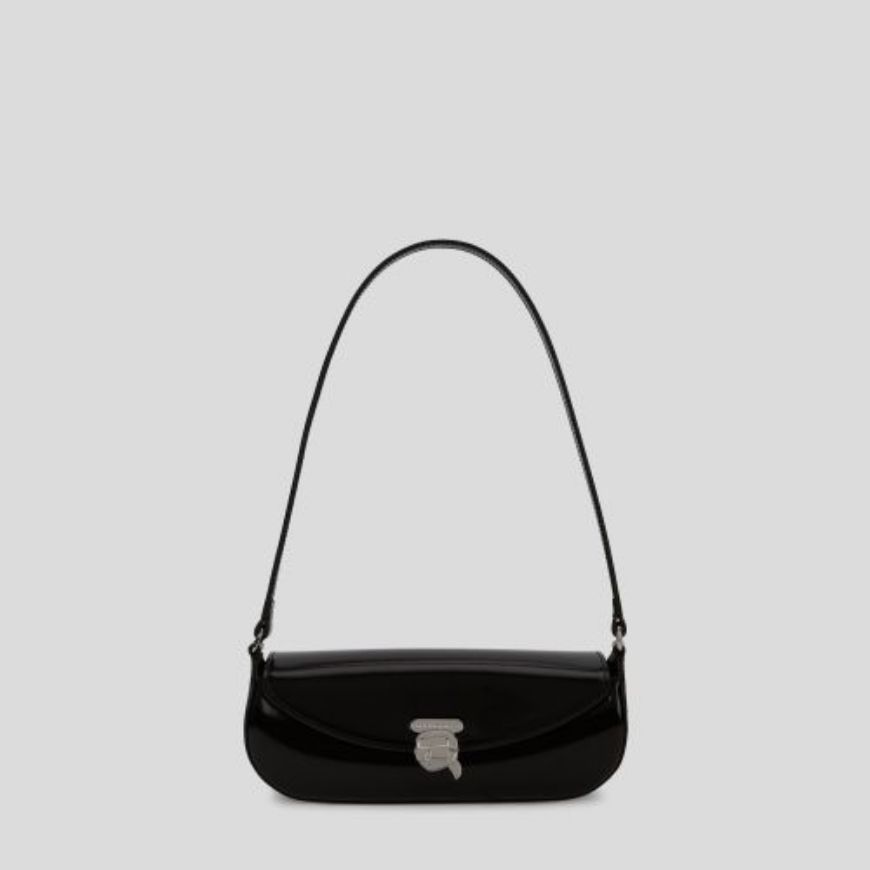 Picture of KARL LAGERFELD WOMEN'S IKON LEATHER CLOSURE SHB BLACK