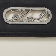 Picture of KARL LAGERFELD WOMEN'S K/SIGNATURE CURVED CB BL/WH BLACK/WHITE 4