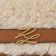 Picture of KARL LAGERFELD WOMEN'S K/AUTOGRAPH MINI FLAP SHB SHEA NATURAL-TAN 4