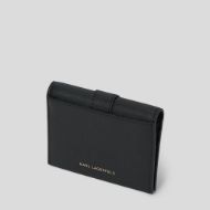 Picture of KARL LAGERFELD WOMEN'S K/AUTOGRAPH DROP BIFOLD CARD HOLDER GP BLACK/GOLD 2