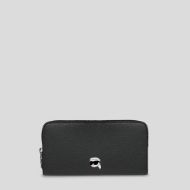 Снимка на KARL LAGERFELD ДАМСКО ПОРТМОНЕ IKON PEBBLE CONTINENTAL WALLET BLACK 1