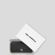 Снимка на KARL LAGERFELD ДАМСКО ПОРТМОНЕ IKON PEBBLE CONTINENTAL WALLET BLACK 3