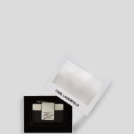 Picture of KARL LAGERFELD WOMEN'S K/AUTOGRAPH DOUBLE CARD HOLDER BW GP BLACK/WHITE 4