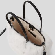 Picture of KARL LAGERFELD WOMEN'S K/SIGNATURE FUR SM SHOPPER OFF WHITE 3