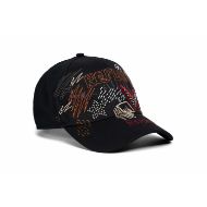 Снимка на REPLAY ДАМСКА ШАПКА COTTON TWILL CAP WITH EMBROIDERIES BLACK 1