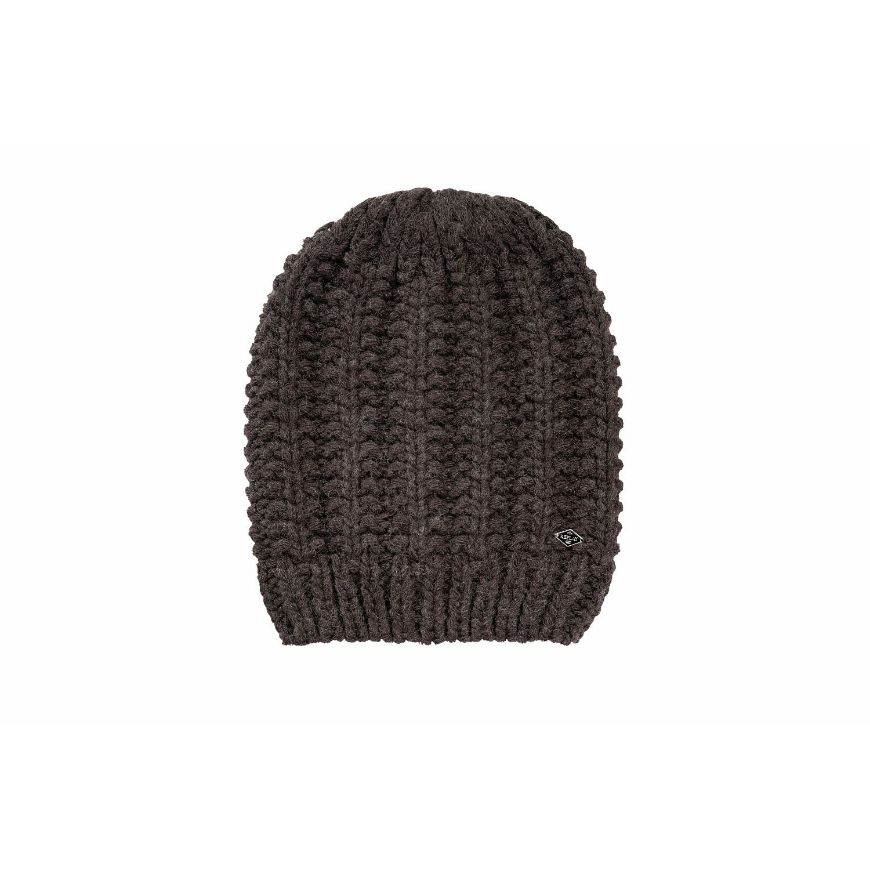 Снимка на REPLAY ДАМСКА ШАПКА KNITTED BEANIE WITH DIAMOND LOGO GREY MELANGE
