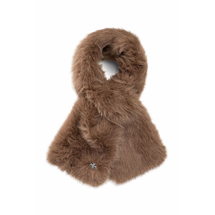 Снимка на REPLAY ДАМСКИ ШАЛ FURRY TEXTILE SCARF BROWN