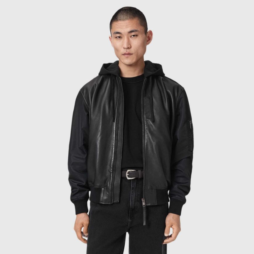 Снимка на ALLSAINTS МЪЖКО ЯКЕ CHASE BOMBER BLACK