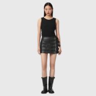 Снимка на ALLSAINTS ДАМСКА КОЖЕНА ПОЛА BETTY BUCKLE SKIRT BLACK 5