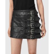 Снимка на ALLSAINTS ДАМСКА КОЖЕНА ПОЛА BETTY BUCKLE SKIRT BLACK 4