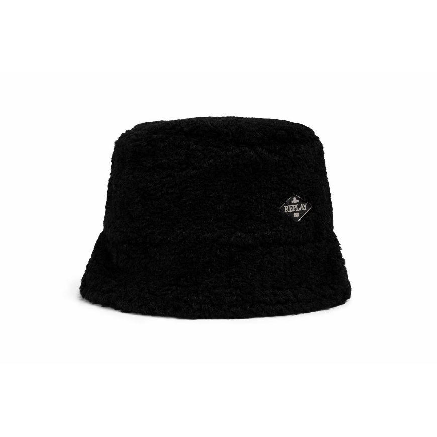 Снимка на REPLAY ДАМСКА ШАПКА TEDDY TEXTILE BUCKET HAT BLACK