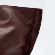 Снимка на ALLSAINTS ДАМСКА ЧАНТА LUTECE LEATHER TOTE BURGUNDY RED 3
