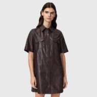 Picture of ALLSAINTS WOMEN'S ROCK DRESS OXBLOOD RED 1