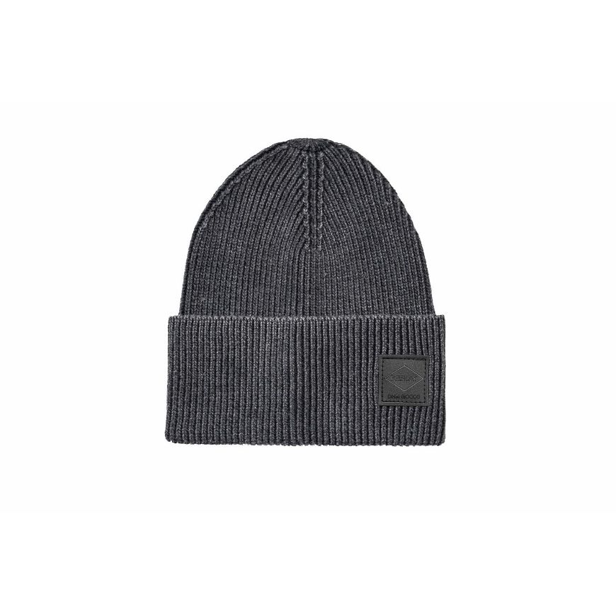 Picture of REPLAY UNISEX KNITTED BEANIE WITH DIAMOND LOGO GREY MELANGE