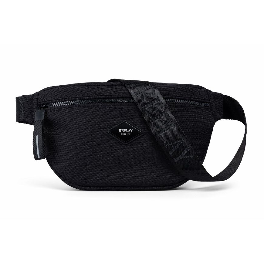 Снимка на REPLAY МЪЖКА ЧАНТА BELT BAG WITH DIAMOND LOGO AND ZIP BLACK