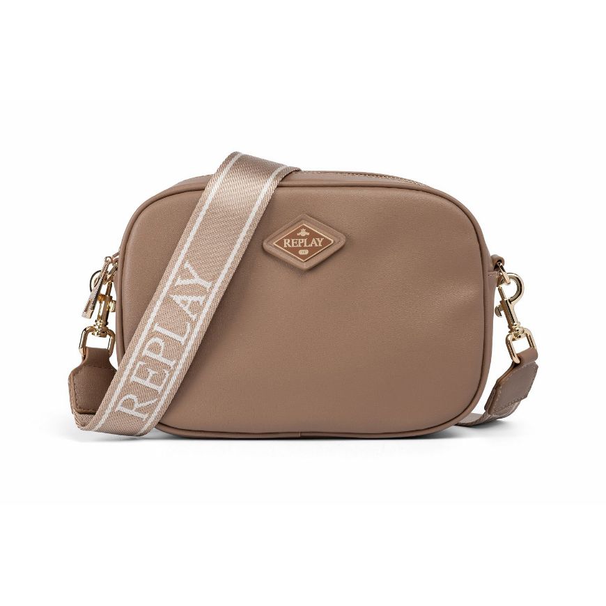 Снимка на REPLAY ДАМСКА ЧАНТА PLAIN CROSSBODY BAG DARK BEIGE