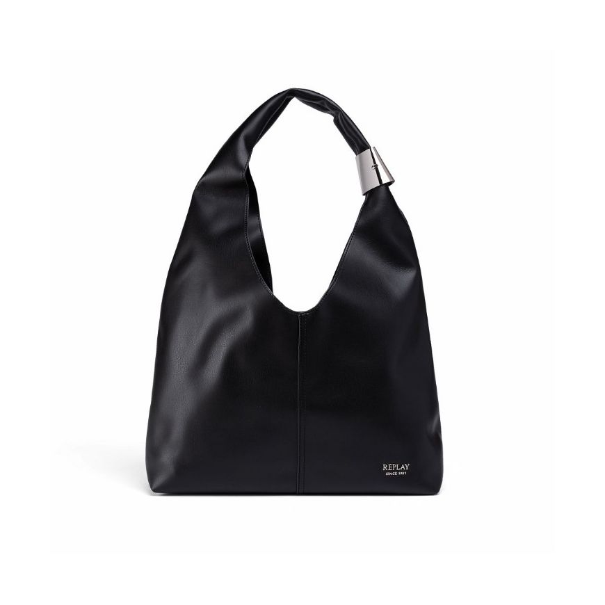 Снимка на REPLAY ДАМСКА ЧАНТА SOFT SHOULDER BAG WITH SMALL LOGO BLACK