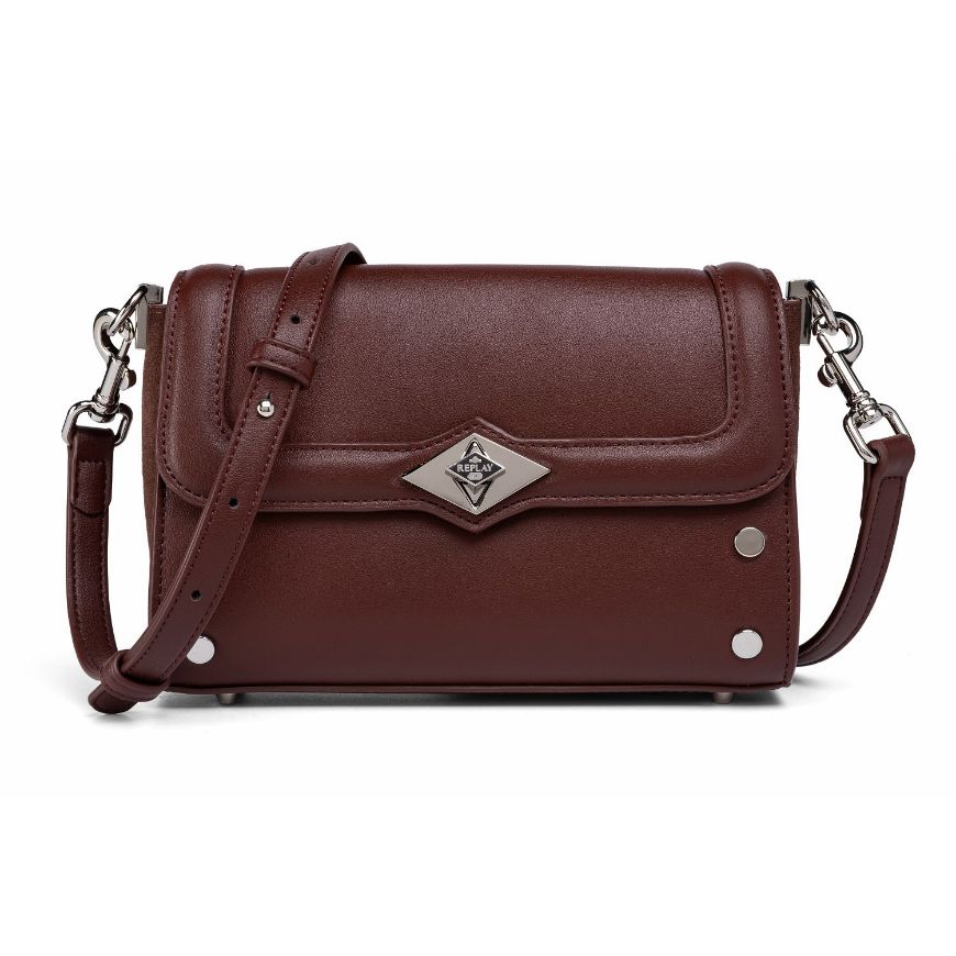 Снимка на REPLAY ДАМСКА ЧАНТА PLAIN AND VELVETY CROSSBODY BAG DARK BROWN