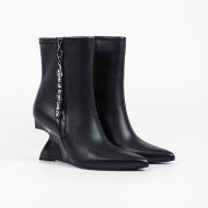 Picture of KARL LAGERFELD WOMEN'S WAVERLY MIDI ZIP BOOTS BLACK 2