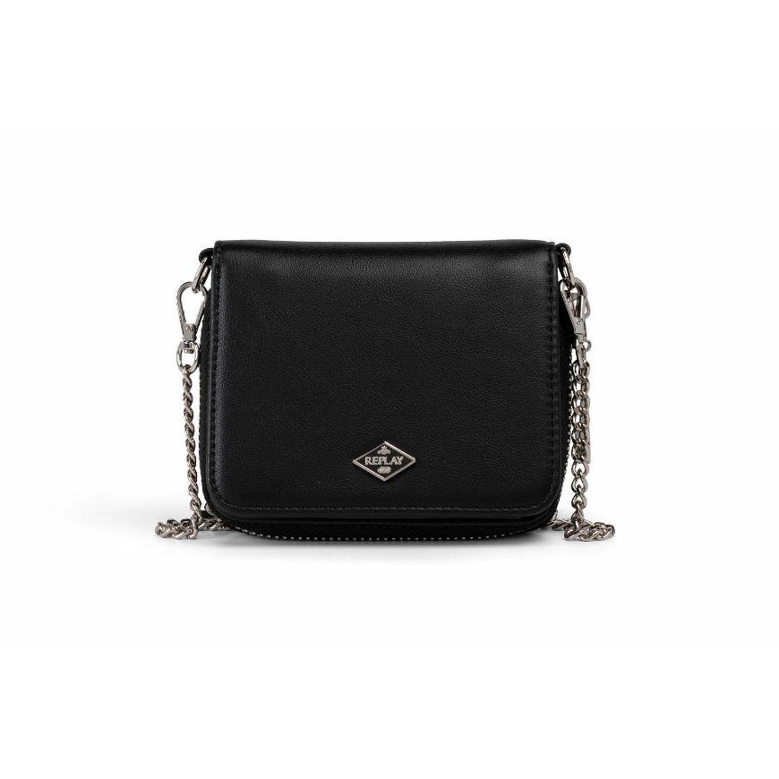 Снимка на REPLAY ДАМСКО ПОРТМОНЕ SMALL PURSE BAG WITH CHAIN BLACK