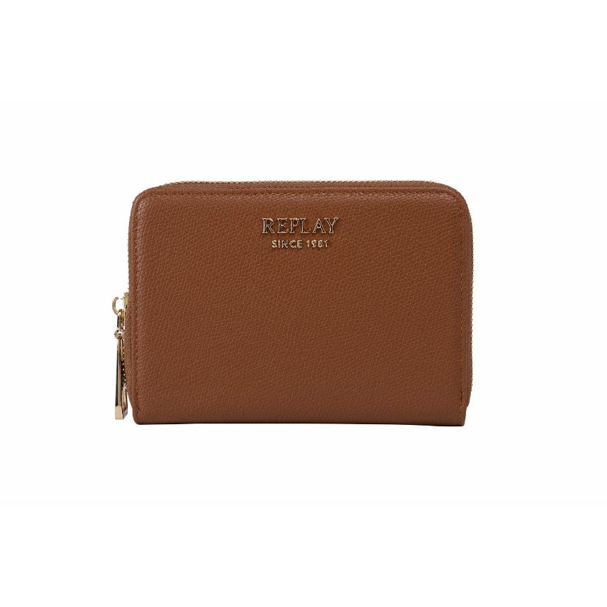 Снимка на REPLAY ДАМСКО ПОРТМОНЕ SMALL TEXTURIZED PURSE WITH LOGO TAN