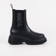 Снимка на KARL LAGERFELD ДАМСКИ БОТУШИ KREEPER WEDGE MICRO STUDS GORE BOOTS BLACK 1