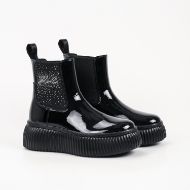 Снимка на KARL LAGERFELD ДАМСКИ БОТУШИ KREEPER LO SIGNIA STONES CHELSEA BOOTS BLACK 2